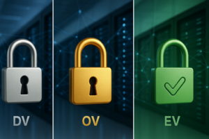 Types de certificats TLS DV OV EV Comparaison de la sécurité avec les verrous