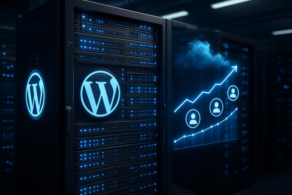 Serveur d'hébergement WordPress à haut trafic avec mise à l'échelle pour un grand nombre d'utilisateurs simultanés