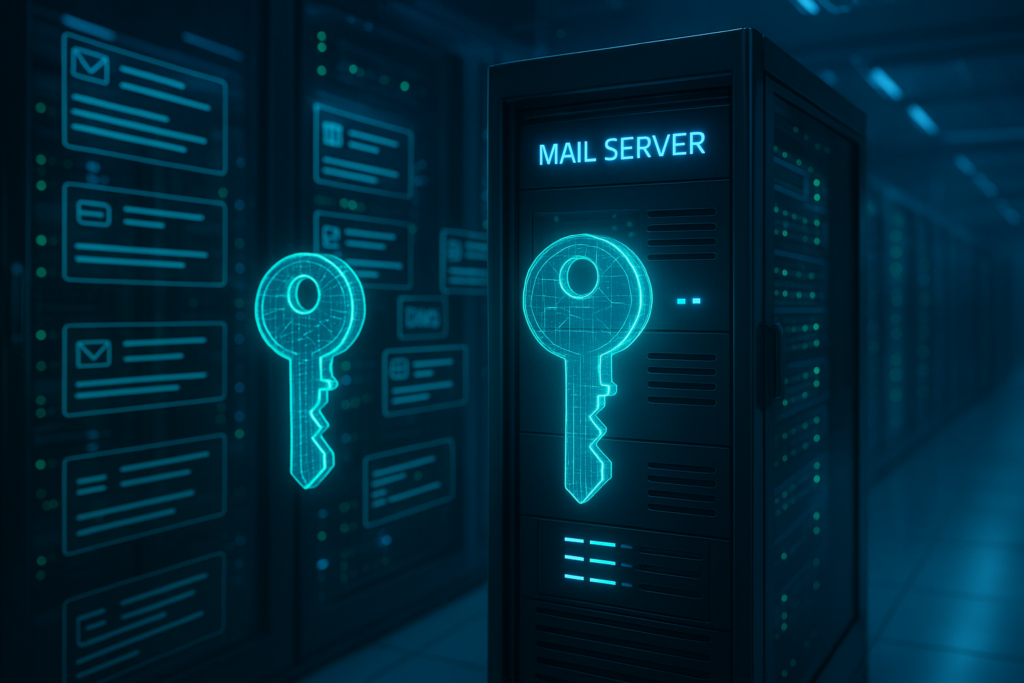 Serveur de messagerie avec rotation des clés DKIM pour une authentification sécurisée des e-mails