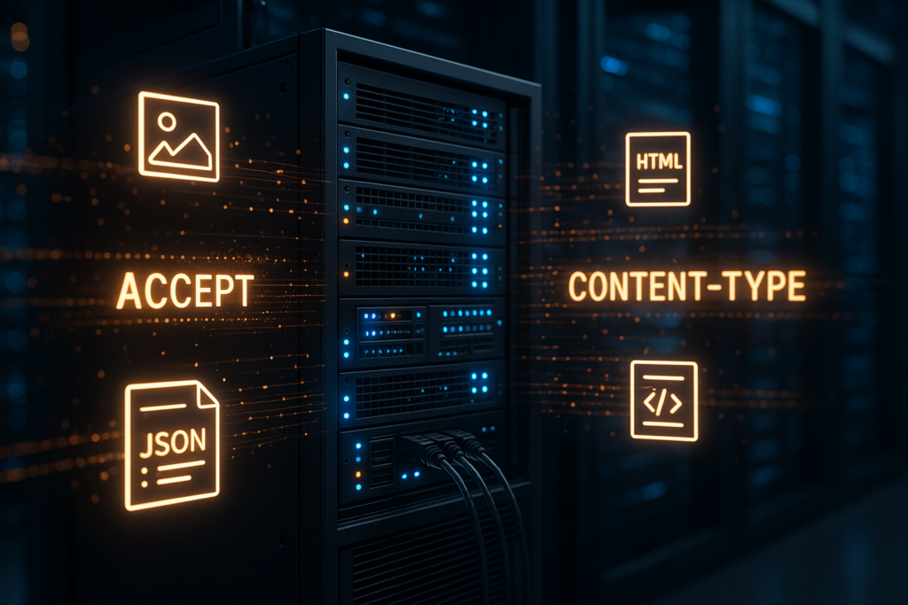 Négociation du contenu HTTP sur les serveurs d'hébergement web avec des formats de réponse dynamiques