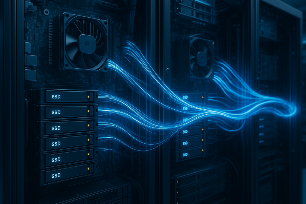 Serveur avec réglage optimisé de l'ordonnanceur I/O du noyau pour l'hébergement