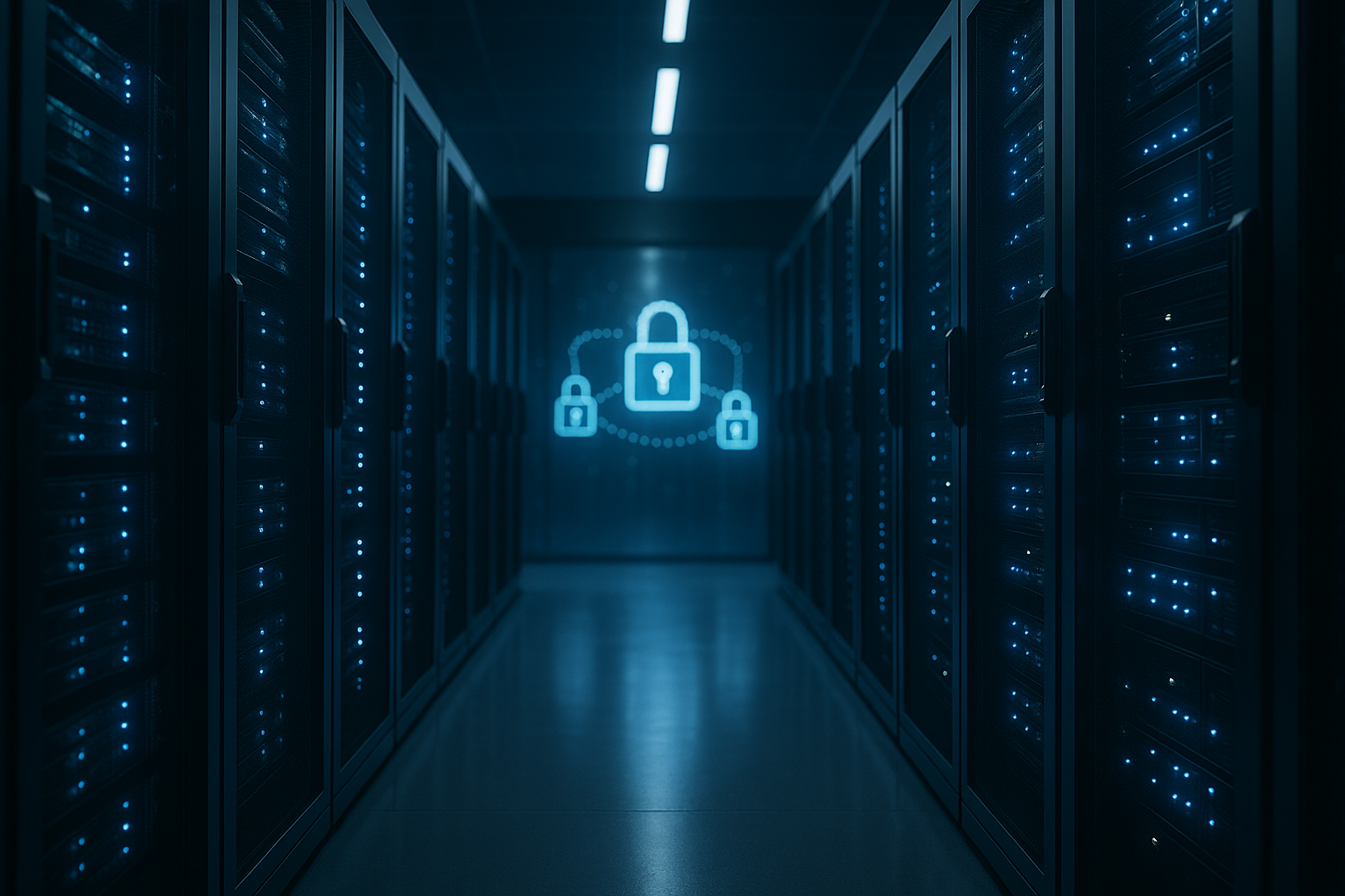 Centre de données avec serveurs DNS sécurisés pour les transferts de zones