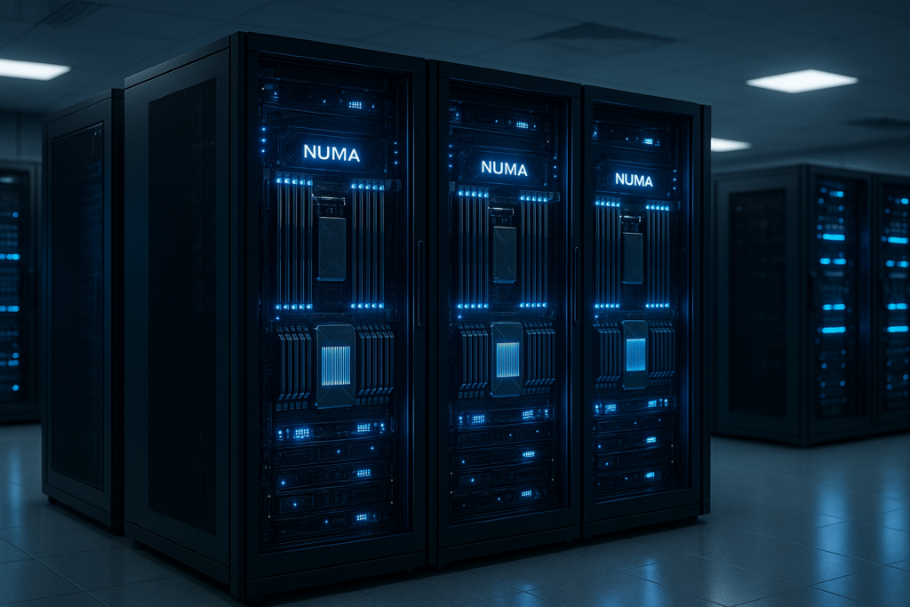 Serveur NUMA Nodes dans un grand système d'hébergement avec matériel d'entreprise