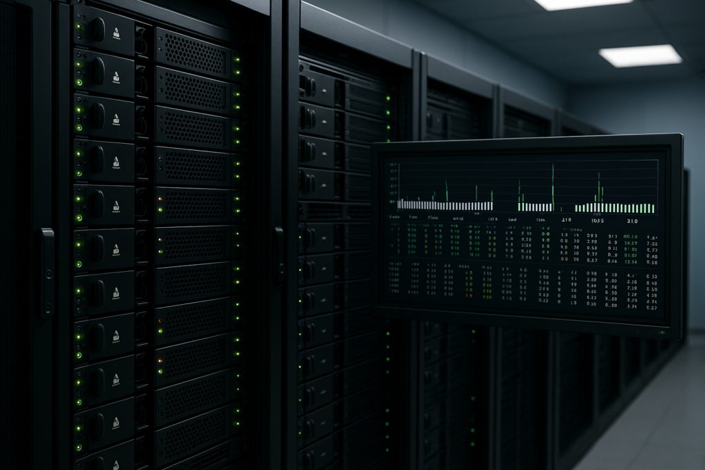 Serveur Linux avec iostat et vmstat Analyse I/O Wait sur moniteur