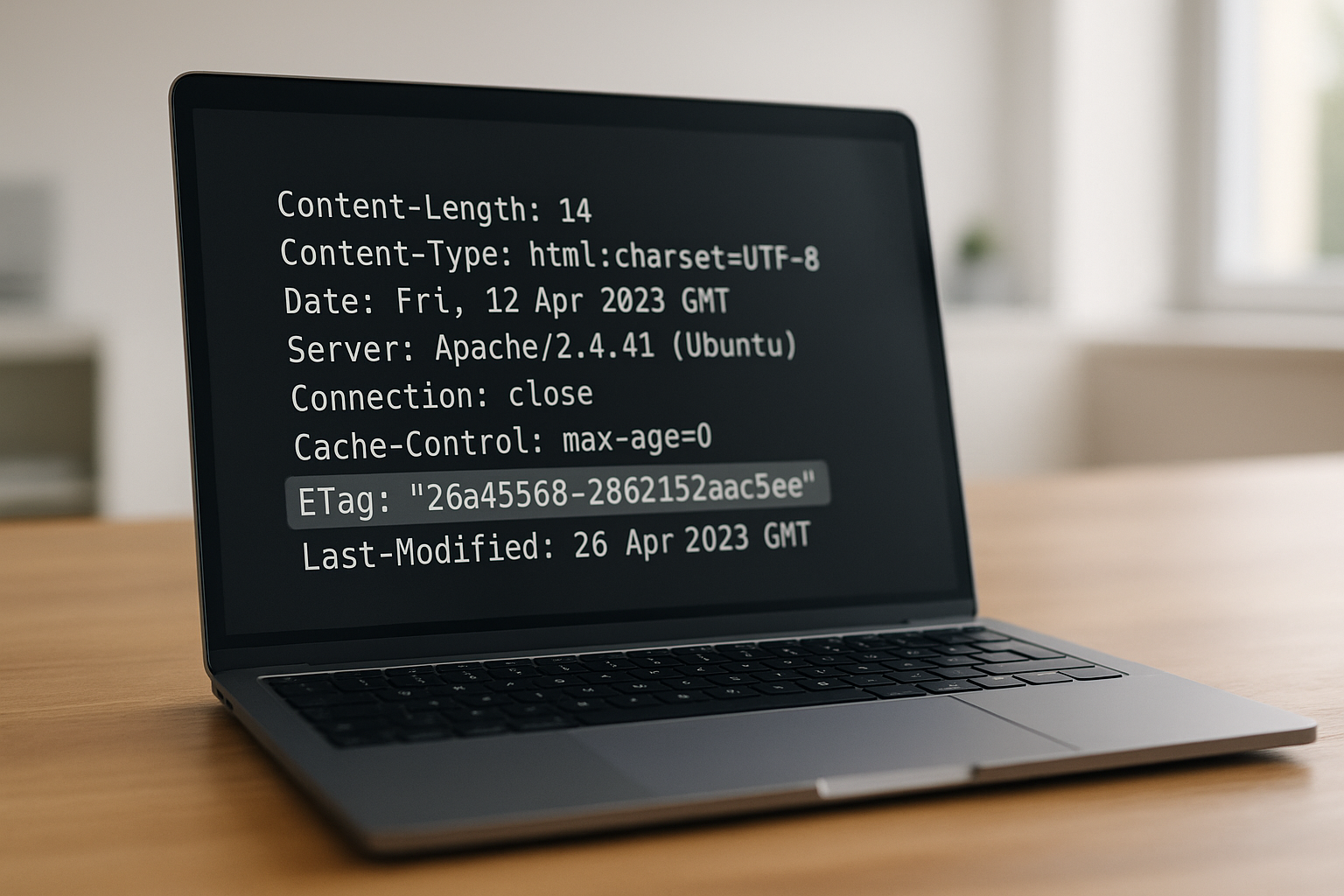 Illustration schématique de la mise en cache conditionnelle HTTP avec ETag et Last-Modified dans un environnement de serveur web
