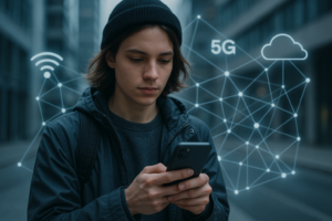 L'utilisateur de smartphone passe sans problème du WLAN à la 5G grâce à HTTP-3 et QUIC