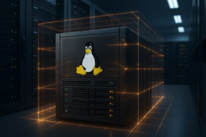 Configuration moderne de serveurs d'hébergement avec bouclier de protection numérique