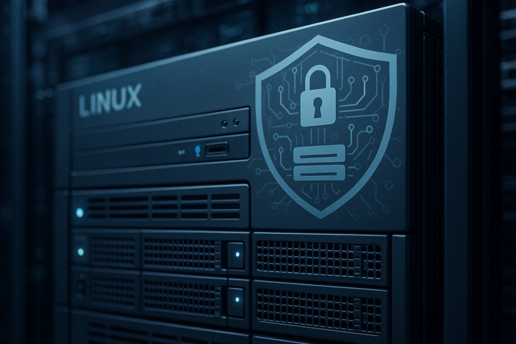 Serveur d'hébergement Linux avec noyau renforcé dans le centre de données