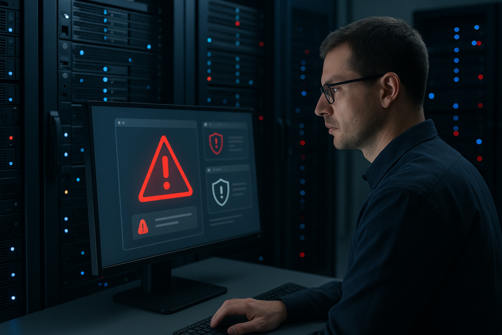 Salle de serveurs axée sur la sécurité Linux et la protection de l'hébergement