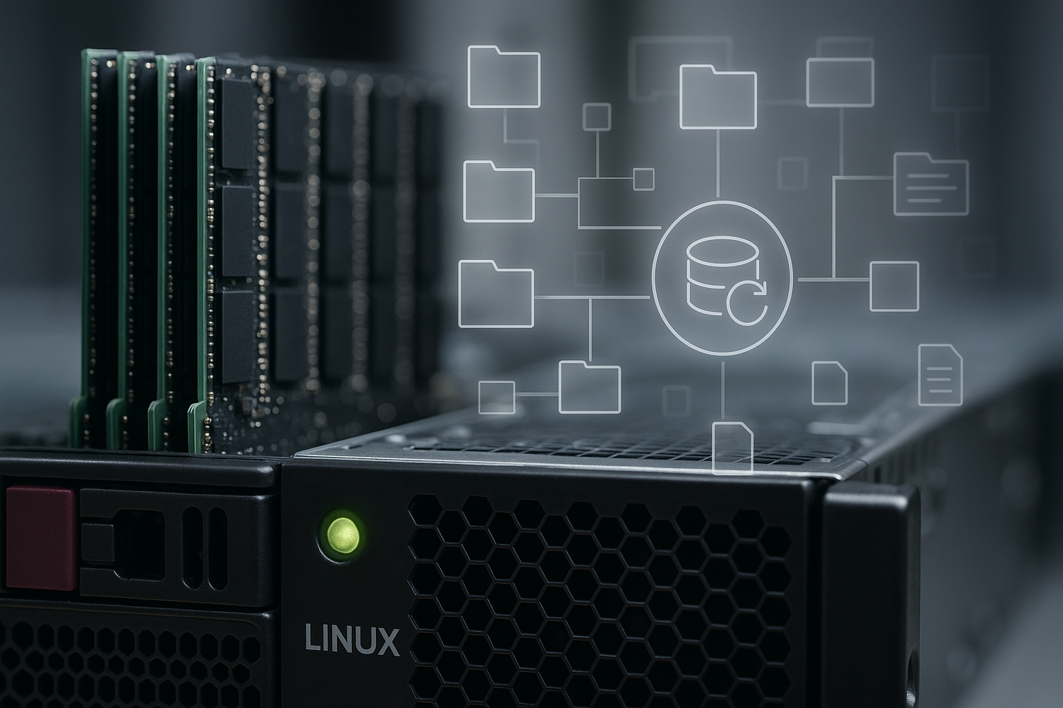 Serveur Linux doté d'un cache de système de fichiers optimisé dans le centre de données