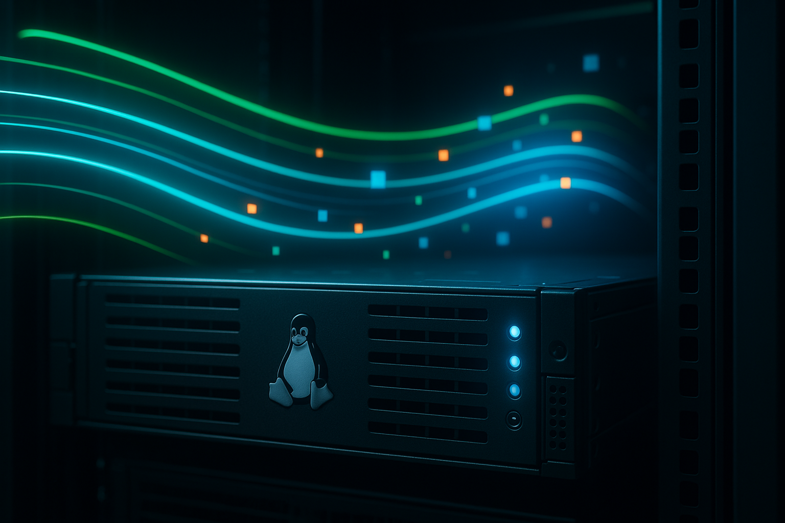Serveur Linux avec représentation abstraite du cache dans le centre de données
