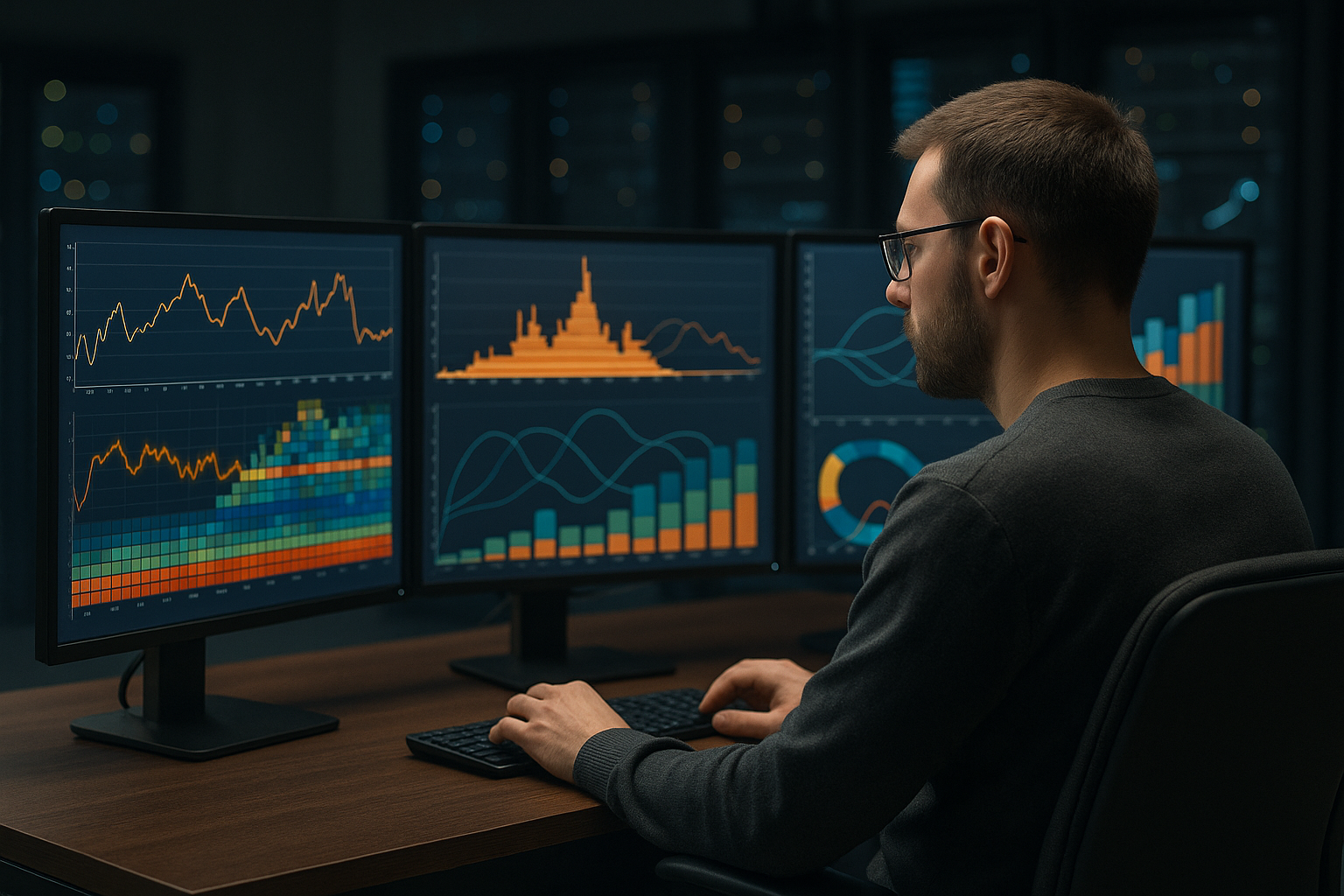 Un administrateur système analyse les goulots d'étranglement du processeur à l'aide de l'outil Linux Perf sur des moniteurs