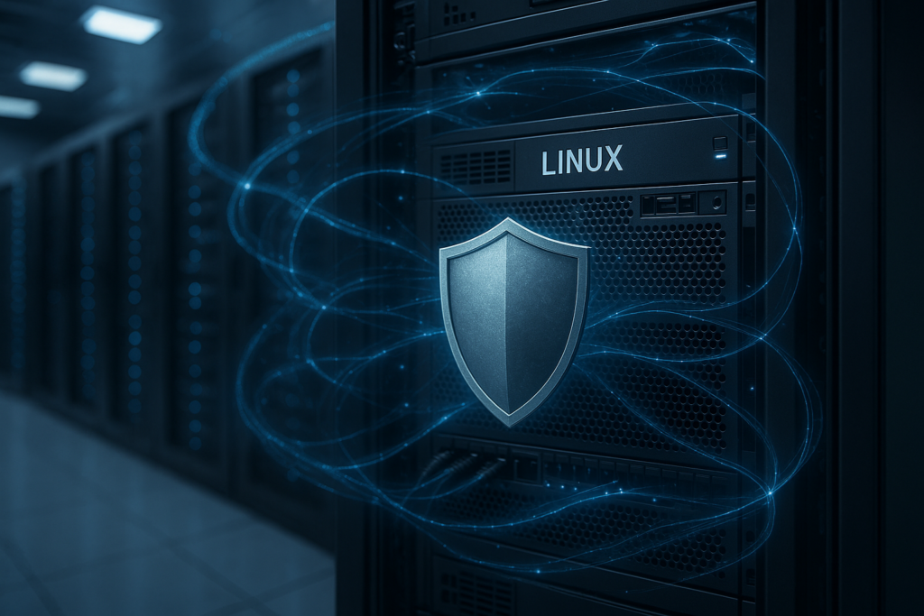 Représentation d'un serveur Linux protégé contre les attaques de type « SYN flood »