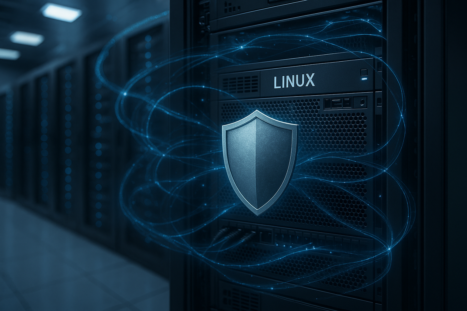 Représentation d'un serveur Linux protégé contre les attaques de type « SYN flood »