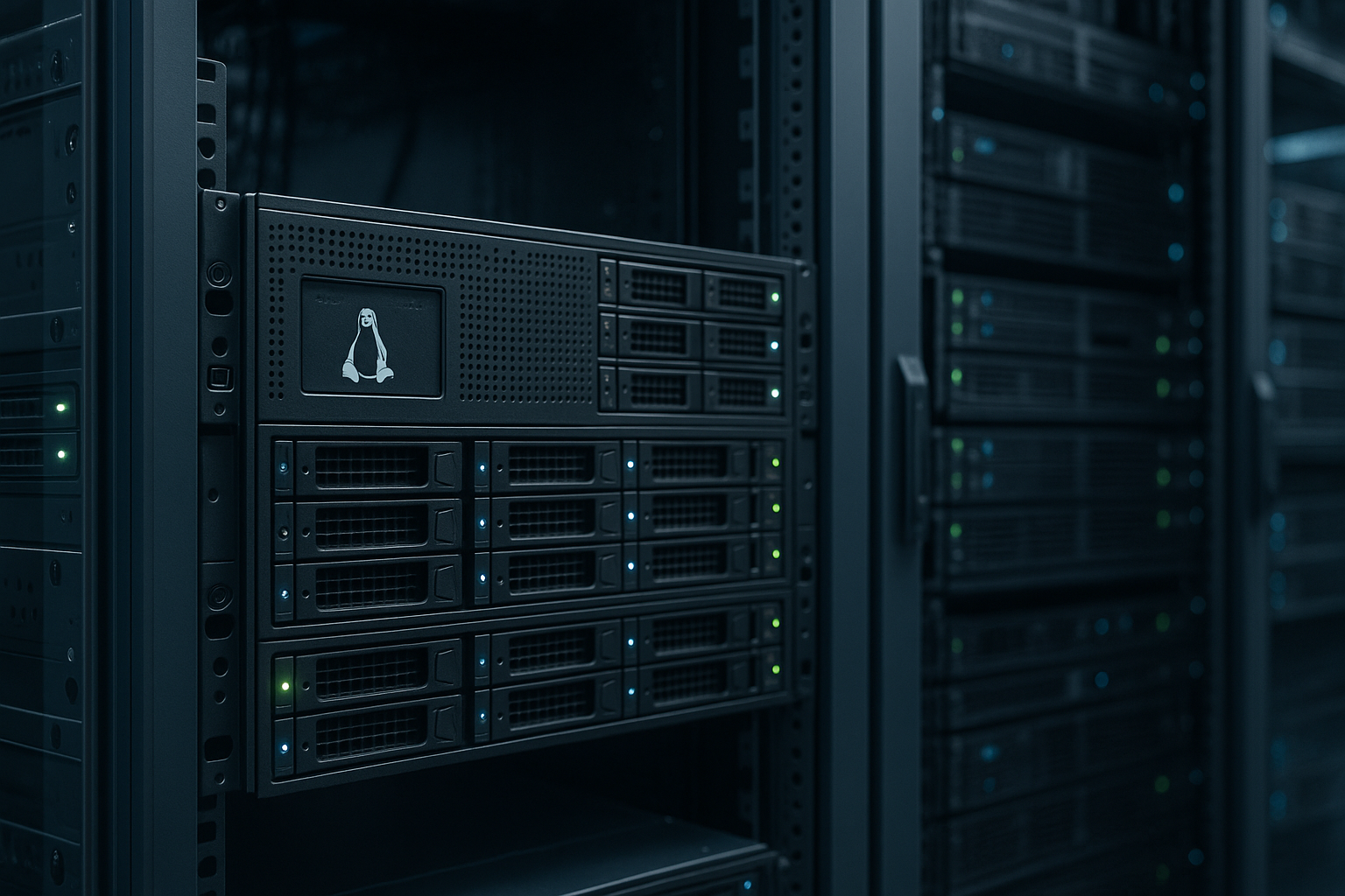 Serveur de base de données Linux avec un paramètre vm.max_map_count optimisé dans le centre de données